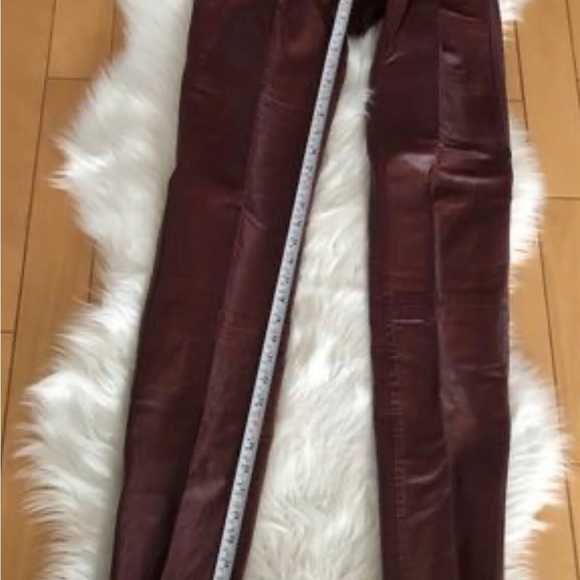 Jonathan Christopher 🇨🇦 Genuine Leather Pants in Copper-Maroon 
Size:6 - Picture 8 of 9